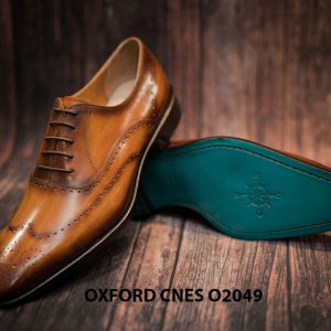 Giày tây nam hoạ tiết Wingtip Oxford CNES O2049 009