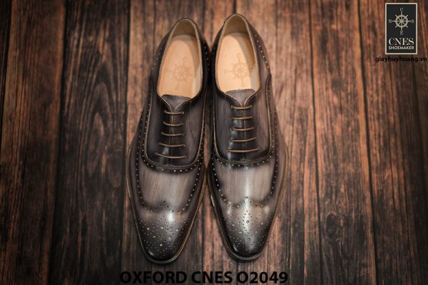 Giày tây nam hoạ tiết Wingtip Oxford CNES O2049 007