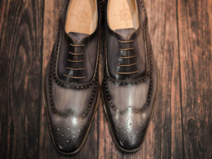 Giày tây nam hoạ tiết Wingtip Oxford CNES O2049 007
