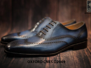 Giày tây nam hoạ tiết Wingtip Oxford CNES O2049 005
