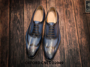 Giày tây nam hoạ tiết Wingtip Oxford CNES O2049 003