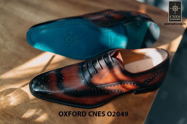 Giày tây nam hoạ tiết Wingtip Oxford CNES O2049 002
