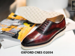 Giày da nam sắc màu núi lửa Oxford CNES O2054 001