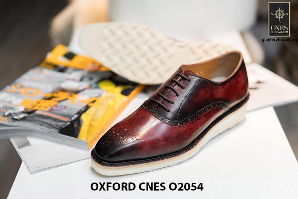 Giày da nam sắc màu núi lửa Oxford CNES O2054 001