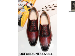 Giày da nam sắc màu núi lửa Oxford CNES O2054 002