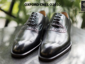Giày da nam mũi trơn Oxford CNES O2050 001