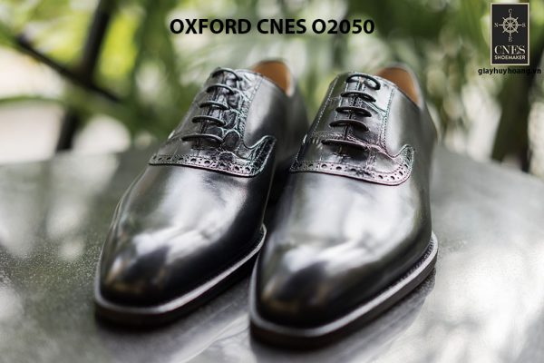 Giày da nam mũi trơn Oxford CNES O2050 001