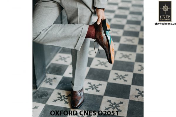 Giày da nam độc đáo Oxford CNES O2051 004