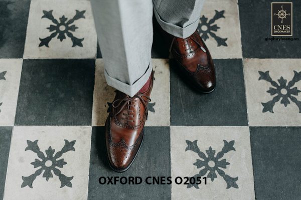 Giày da nam độc đáo Oxford CNES O2051 003