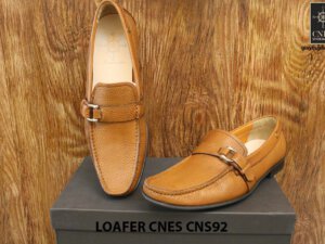 Giày lười nam da hột cao cấp Loafer Cnes CNS92 008