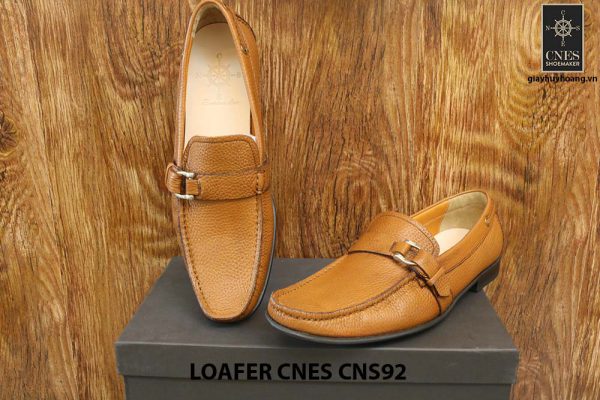 Giày lười nam da hột cao cấp Loafer Cnes CNS92 008