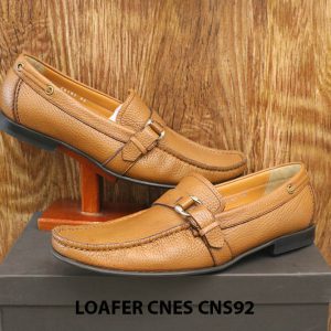 Giày lười nam da hột cao cấp Loafer Cnes CNS92 007
