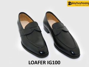 [size 42] Giày lười nam thiết kế đẹp màu đen loafer IG100 001