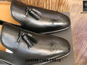 [Outlet Size 42+43] Giày lười nam có chuông Tassel Loafer Cnes CNS12 006