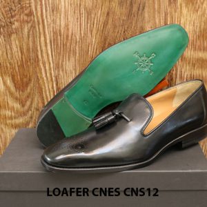 [Outlet Size 42+43] Giày lười nam có chuông Tassel Loafer Cnes CNS12 005