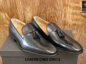 [Outlet Size 42+43] Giày lười nam có chuông Tassel Loafer Cnes CNS12 001
