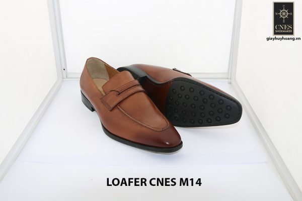 [Outlet size 42] Giày lười nam mũi vuông loafer Cnes M14 003