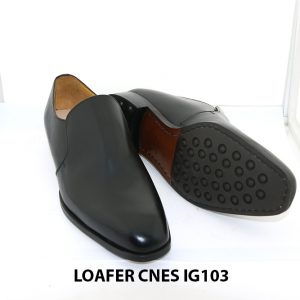 [Outlet size 42] Giày lười nam màu đen loafer Cnes IG103 003
