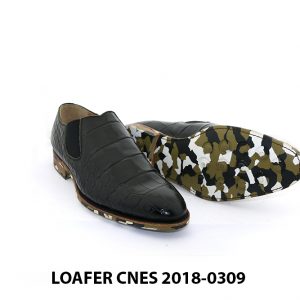 [Outlet] Giày lười nam vân cá sấu Loafer Cnes 0309 002