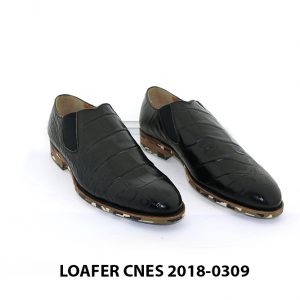 [Outlet] Giày lười nam vân cá sấu Loafer Cnes 0309 001