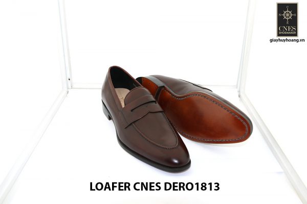 [Outlet size 41] Giày lười nam đỏ đô loafer Cnes DERO1813 003