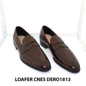 [Outlet size 41] Giày lười nam đỏ đô loafer Cnes DERO1813 001
