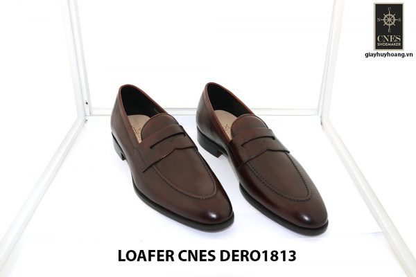 [Outlet size 41] Giày lười nam đỏ đô loafer Cnes DERO1813 001