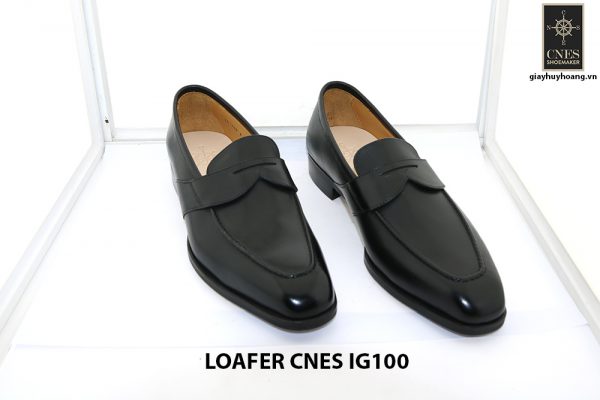 [Outlet size 42] Giày lười nam màu đen loafer Cnes IG100 001