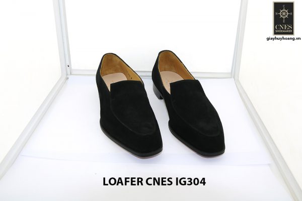 [Outlet Size 42] Giày lười nam da lộn loafer Cnes IG304 001