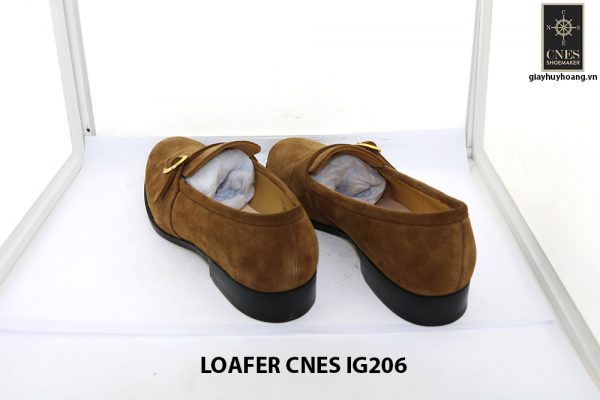 [Outlet Size 41] Giày lười nam da lộn 1 quai Loafer Cnes IG206 004