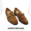 [Outlet Size 41] Giày lười nam da lộn 1 quai Loafer Cnes IG206 001