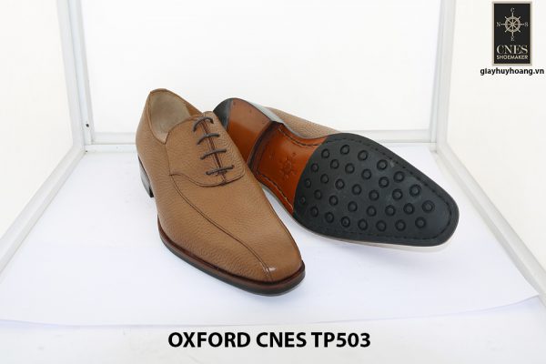 [Outlet size 43] Giày da nam da hột cao cấp Oxford Cnes TP503 003
