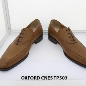 [Outlet size 43] Giày da nam da hột cao cấp Oxford Cnes TP503 002