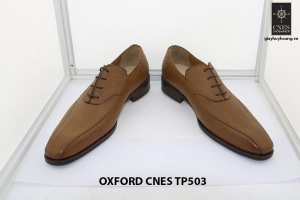 [Outlet size 43] Giày da nam da hột cao cấp Oxford Cnes TP503 002