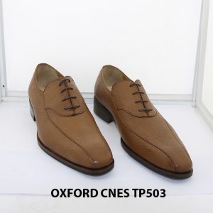 [Outlet size 43] Giày da nam da hột cao cấp Oxford Cnes TP503 001