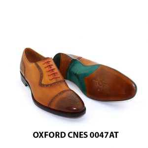 [Outlet size 41] Giày tây nam toả sáng Oxford Cnes 0047AT 003