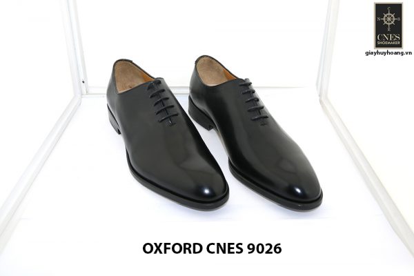 [Outlet Size 43] Giày tây nam đen wholecut Oxford Cnes 9026 001