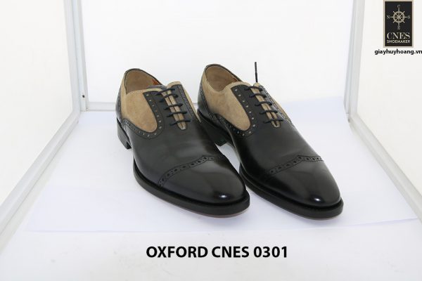 Giày tây nam phối da lộn Oxford Cnes 0301 001