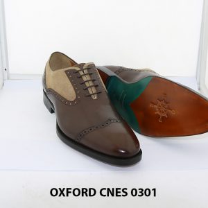 Giày tây nam phối da lộn Oxford Cnes 0301 005