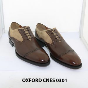 Giày tây nam phối da lộn Oxford Cnes 0301 004