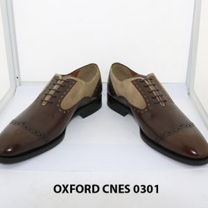 Giày tây nam phối da lộn Oxford Cnes 0301 003
