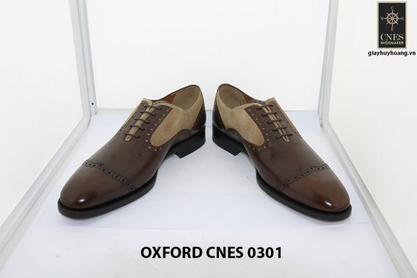 Giày tây nam phối da lộn Oxford Cnes 0301 003