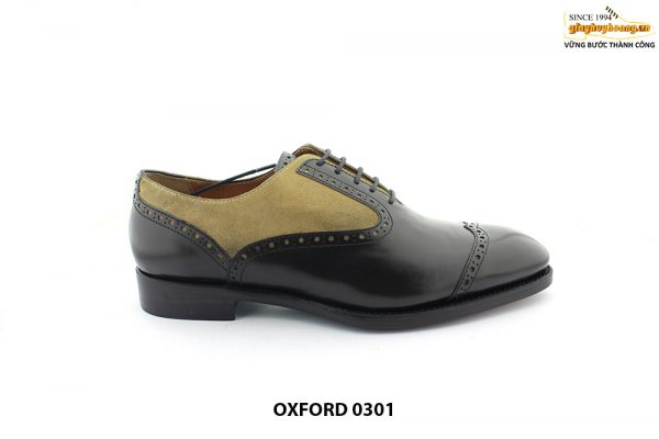 Giày tây nam phối da lộn Oxford 0301 0012