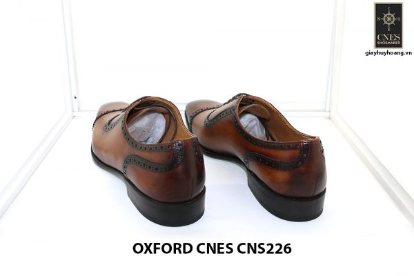 Giày tây nam đánh patina Oxford Cnes CNS226 004