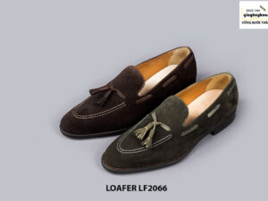 Giày lười nam da lộn phong cách Tassel Loafer LF2066 001