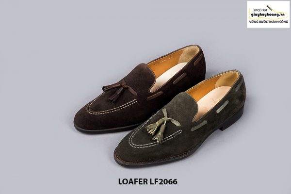 Giày lười nam da lộn phong cách Tassel Loafer LF2066 001