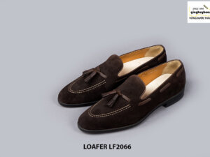 Giày lười nam da lộn phong cách Tassel Loafer LF2066 004