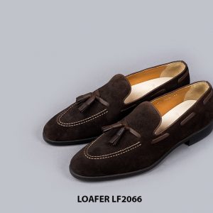 Giày lười nam da lộn phong cách Tassel Loafer LF2066 004