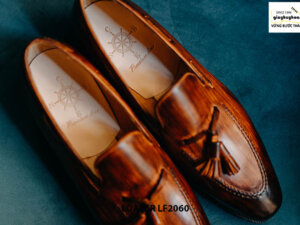 Giày lười nam có chuông đánh màu Patina Tassel Loafer LF2060 002