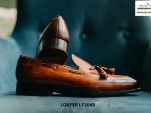 Giày lười nam có chuông đánh màu Patina Tassel Loafer LF2060 004